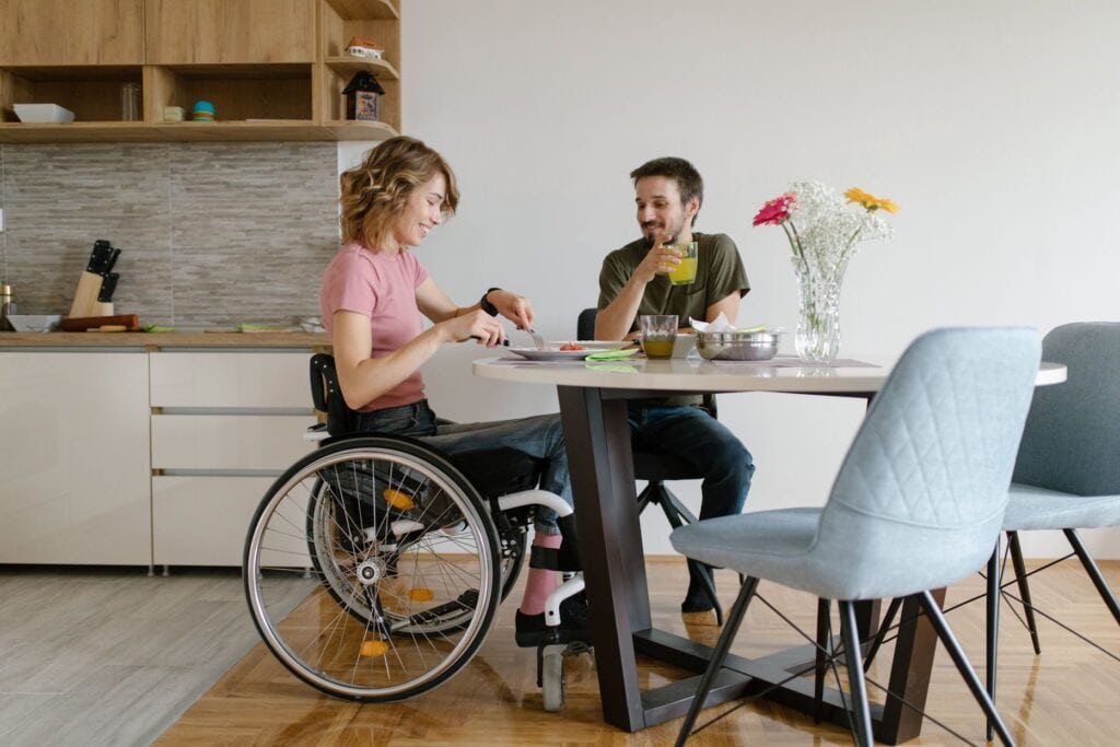 wheelchair kitchen table